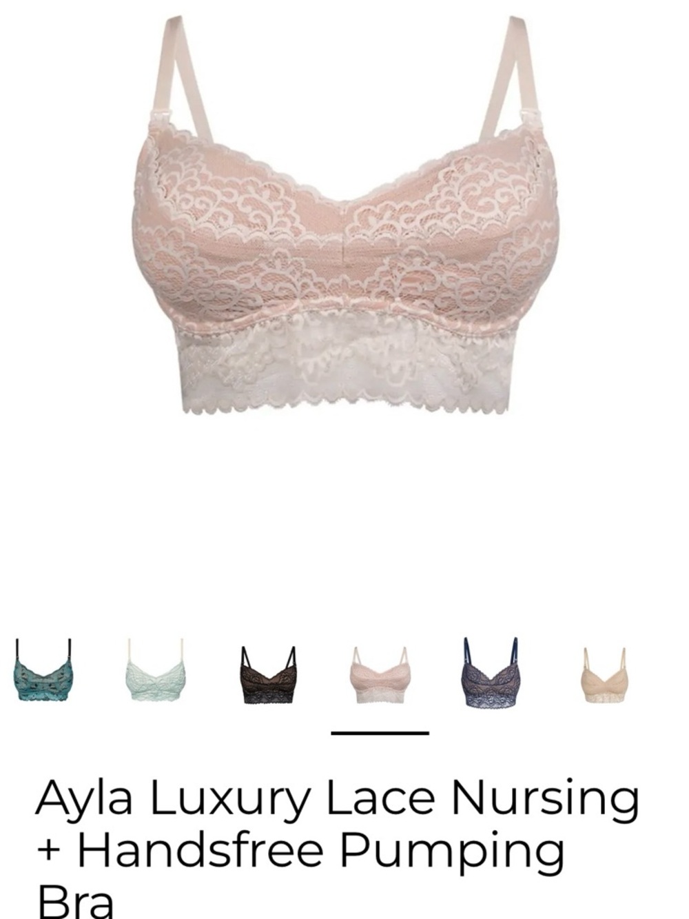 Nursing & Handsfree Pumping Bra - Blush/Cream